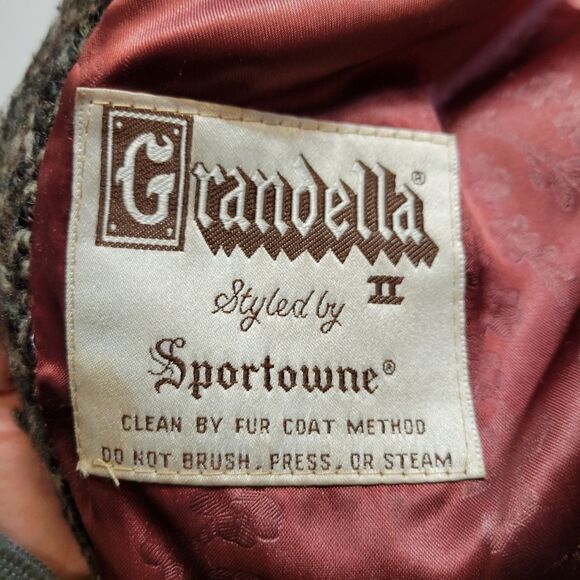 Vintage Faux Fur / Knit Jacket 70s Coat Eclectic Mobwife Streetwear - Picture 10 of 15